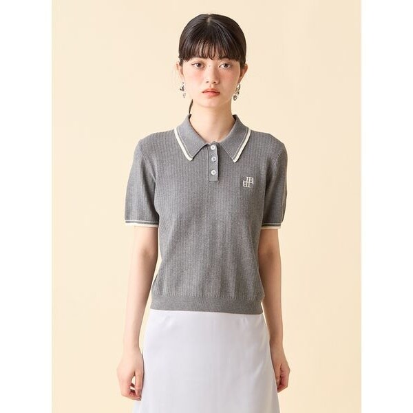 LILY BROWN×MARY QUANT】クロップドリボンポロシャツ | リリー