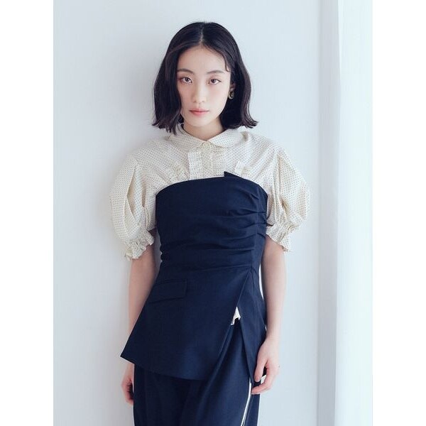 【最終値下げ】LILY BROWN ブラウスセットビジューベロアキャミワンピース LILY BROWN（リリーブラウン）の「[L.B CANDY STOCK]ブラウス