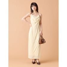 リリーブラウン(LILY BROWN)のカップインベロアドレープキャミワンピース