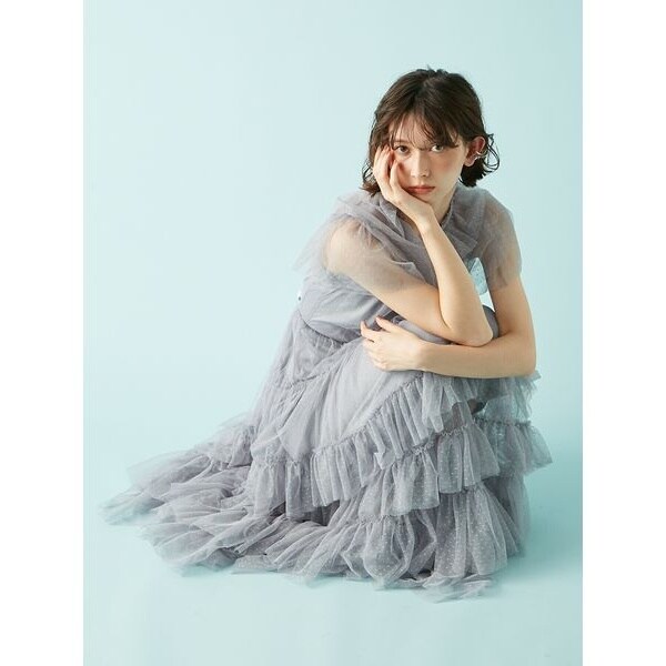 LILY BROWN×KEITA MARUYAMA】チュールフリルワンピース | リリー