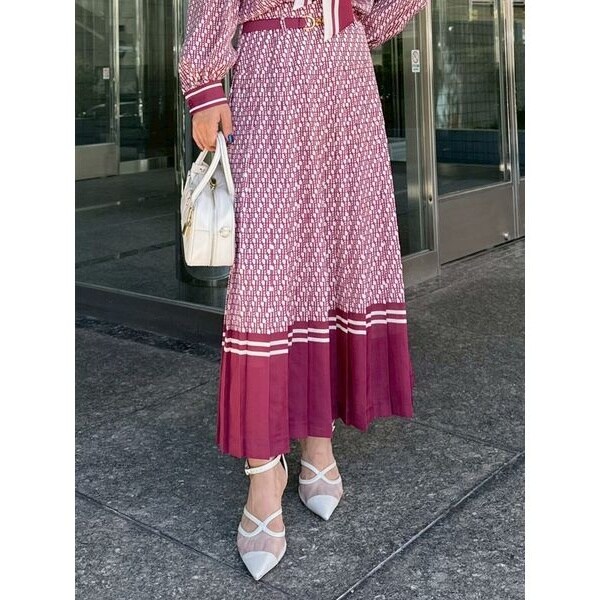 Pliegues ワンポイント刺繍プリーツスカート | ホコモモラ(JOCOMOMOLA