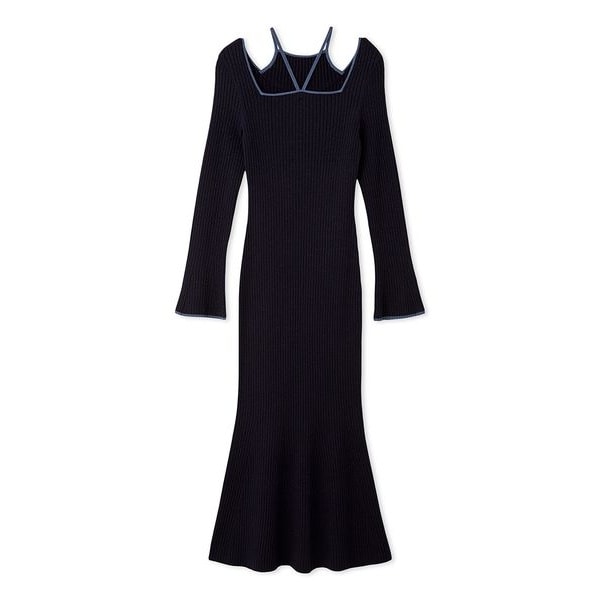 カットフリルワンピース　リリーブラウン カットフリルワンピース（マキシ丈/ロングワンピース）｜LILY