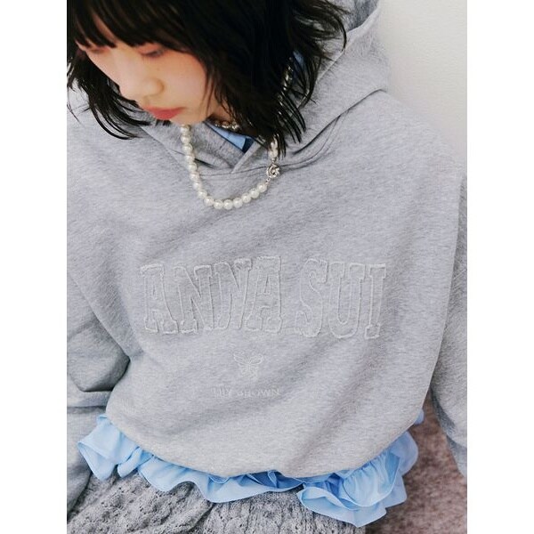 値下げ】LILY BROWN ANNA SUI デニムパンツ 蝶プリント LILY BROWN