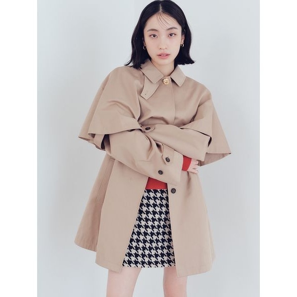 SHIPS トレンチコート　トレンチケープ　シップスコート SHIPS Primary Navy Label:ギャバ トレンチコート｜ SHIPS 公式