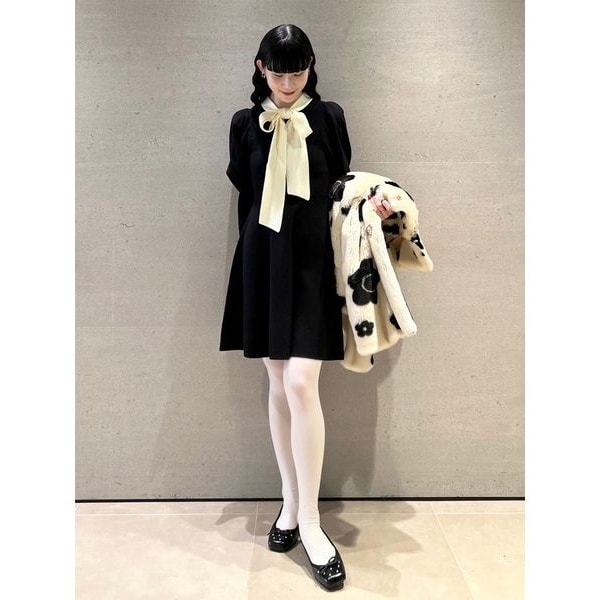 アシメカラーニットコンビワンピース | リリーブラウン(LILY BROWN