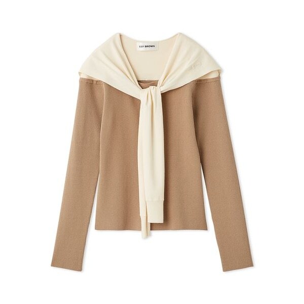 ボレロセットツイードペプラムニット | リリーブラウン(LILY BROWN