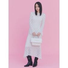 リリーブラウン(LILY BROWN)のスノーニットワンピース【Hearts2Hearts着用】