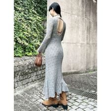 リリーブラウン(LILY BROWN)のスノーニットワンピース【Hearts2Hearts着用】