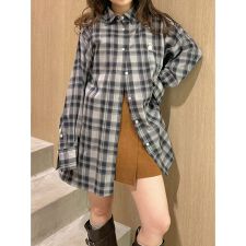 リリーブラウン(LILY BROWN)のLily Bearチェックオーバーシャツ