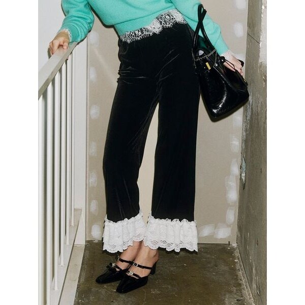 LILY BROWN × ANNA SUI】ワイドデニムパンツ | リリーブラウン