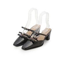 リリーブラウン(LILY BROWN)の[L.B CANDY STOCK]ビジューリボンストラップミュール【Hearts2Hearts着用】