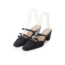 リリーブラウン(LILY BROWN)の[L.B CANDY STOCK]ビジューリボンストラップミュール【Hearts2Hearts着用】