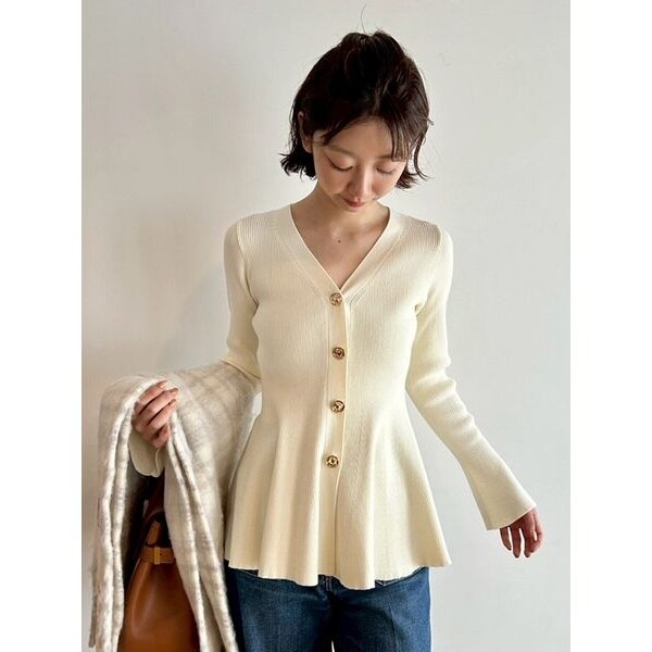 カシミアブレンドレイヤードカーディガン | リリーブラウン(LILY BROWN