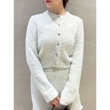 ラメニットカーディガン