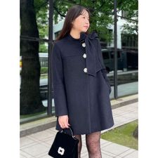 リリーブラウン(LILY BROWN)の【WEB限定カラー】[L.B CANDY STOCK]Aラインビジューリボンコート