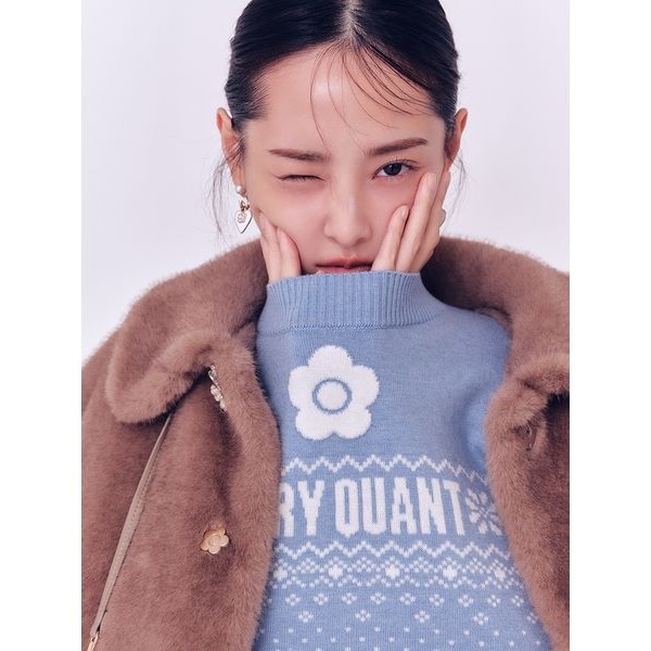 【NOBLE×L’AUBE BLANC】フロントボタンニットベスト NOBLE×L'AUBE BLANC】フロントボタンニットベスト（ニット／セーター