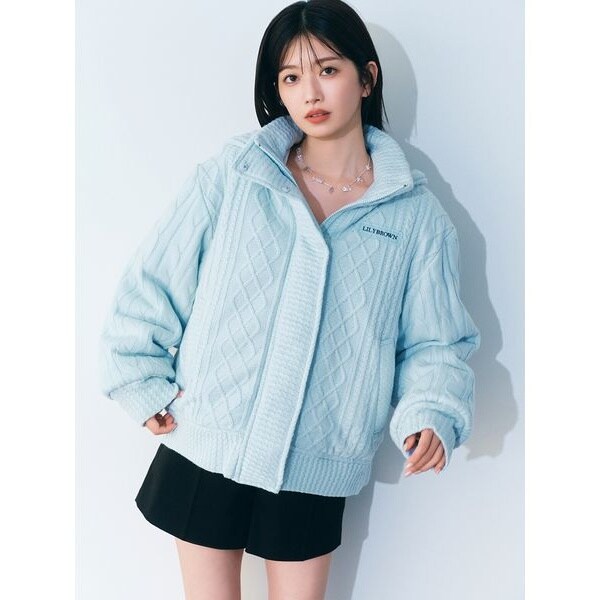 大幅値下げ　リリーブラウン ニットパフダウン 新品未使用 ニットパフダウン | リリーブラウン(LILY BROWN) | マルイウェブチャネル