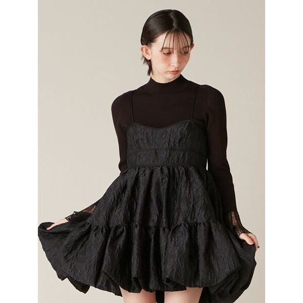 Lily Bearマフラーニットプルオーバー | リリーブラウン(LILY BROWN