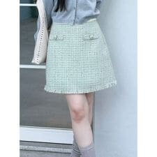 ツイードミニスカート
