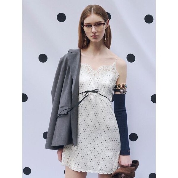 ニットドッキングバルーンワンピース | リリーブラウン(LILY BROWN