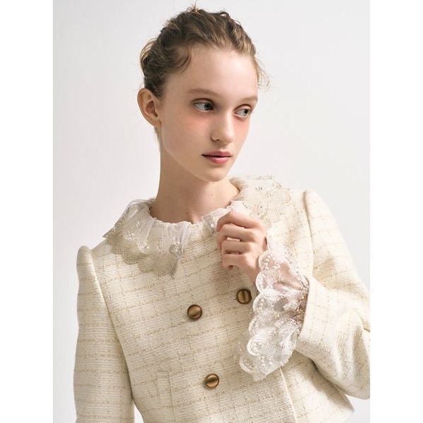 NOBLE×L'AUBE BLANC】モヘアMIXシャギージャケット | ノーブル(Noble