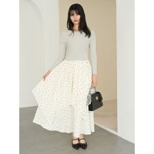 ニットドッキングワンピース