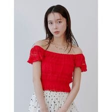 2wayシャーリングトップス