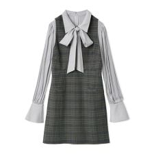 シャツドッキングミニワンピース