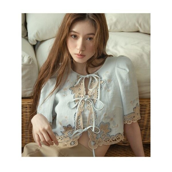 カットワークパネルレースジャケット | リリーブラウン(LILY BROWN