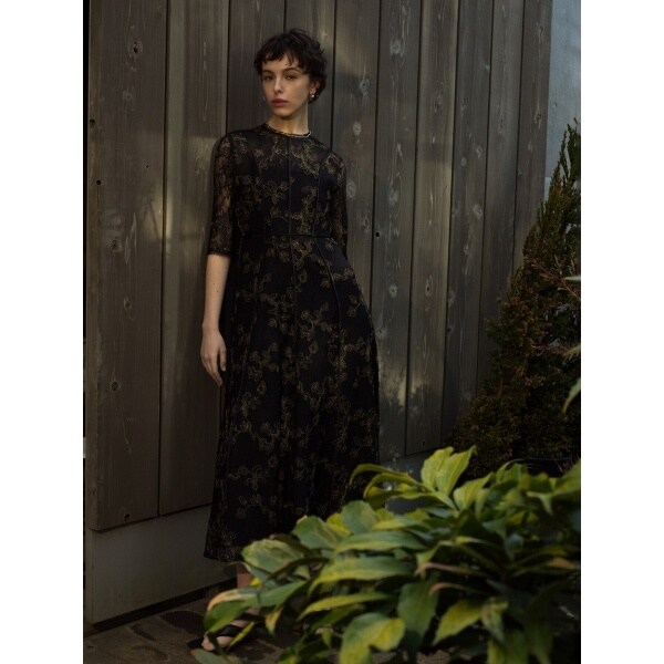 チュールレースラメ刺繍ドレス | フレイ アイディー(FRAY I.D
