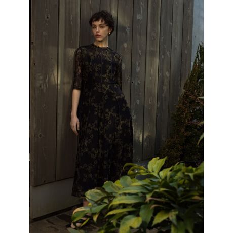 チュールレースラメ刺繍ドレス | フレイ アイディー(FRAY I.D  