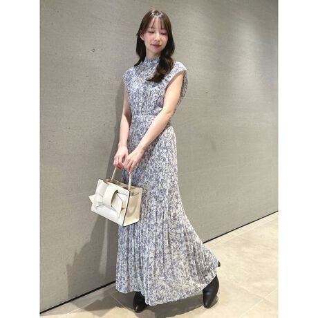 ピンタックシフォンレースワンピース でっかい ドレス☆FRAY I.D 