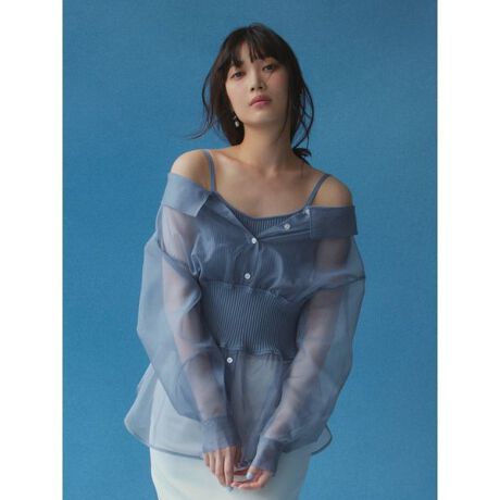 ニットコルセットレイヤードシャツ | フレイ アイディー(FRAY I.D 