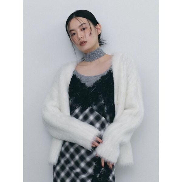 モヘアMIXシャギーカーディガン | フレイ アイディー(FRAY I.D
