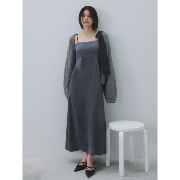 FRAY I.D カーデセットリボンショルダーワンピース カーデセットリボンショルダーワンピース | フレイ アイディー(FRAY