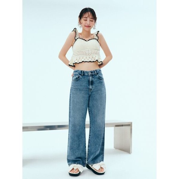 フレイアイディー　パンツ ツータックキュロットパンツ／ウォッシャブル レディース FRAY I.D｜ツータックキュロットパンツ/ウォッシャブル