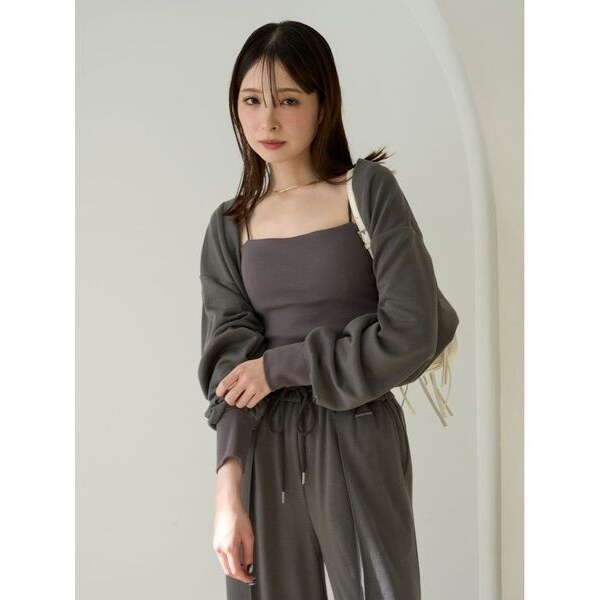 SET フレイアイディー カップインキャミ　スウェット　ボレロ　パンツ　セット WEB限定カラー】カップインキャミセットスウェットボレロ