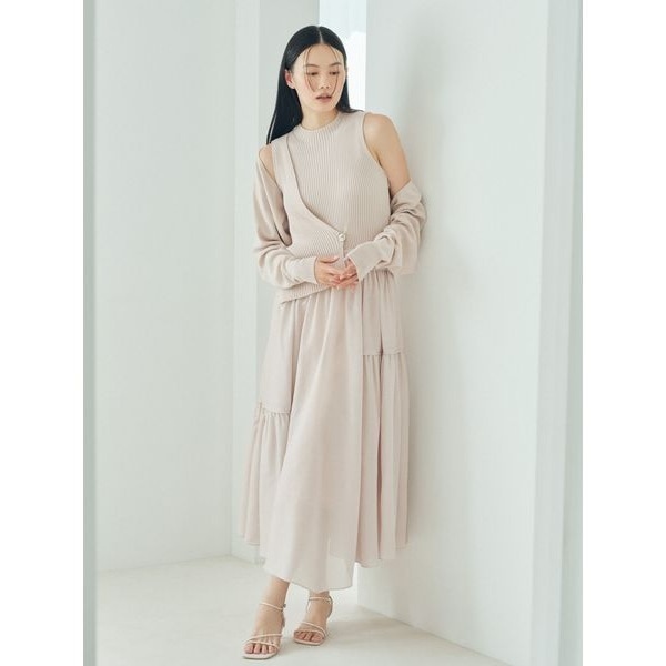 ノースリサイドリボンワンピース CELFORD 36 ノースリサイドリボンワンピース(デイリーワンピース)｜DRESS