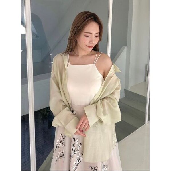 【本日削除‼️】新品 フレイアイディー　カシュクール2wayシアーオーバーシャツ カシュクール2wayシアーオーバーシャツ(シャツ)｜トップス｜FRAY
