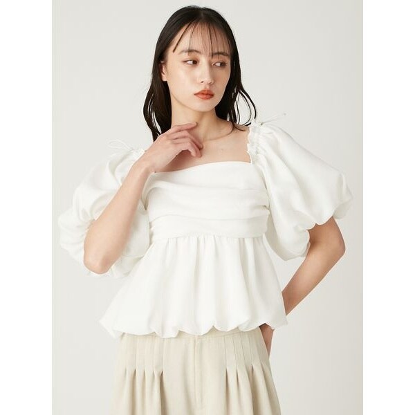美品♡FRAY I.D フレイアイディー 3wayオフショルパフスリーブブラウス 3wayオフショルパフスリーブブラウス／ウォッシャブル(ブラウス