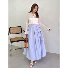 タックロングバルーンスカート