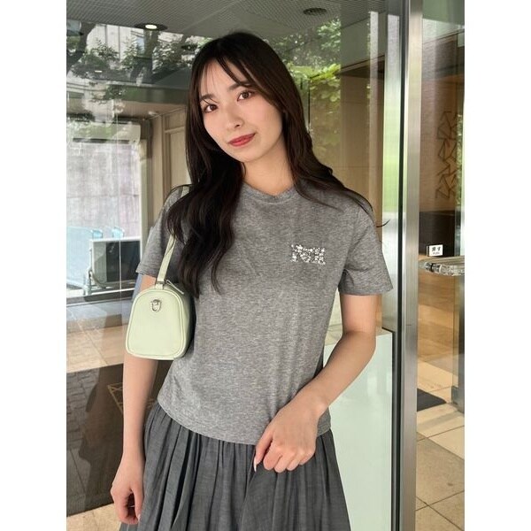 FRAY I.D｜スクエアネックドレープチュールトップス | Rakuten