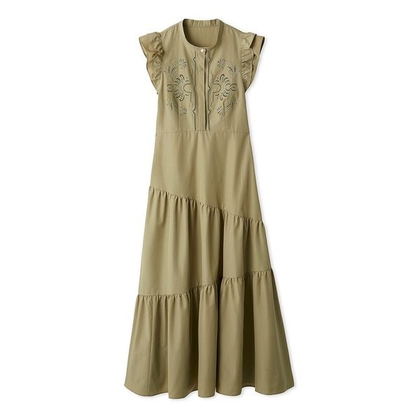 新品♡FRAY I.D（フレイ アイディー） カットワークティアードワンピース 楽天市場】【SALE／50%OFF】カットワークティアードワンピース