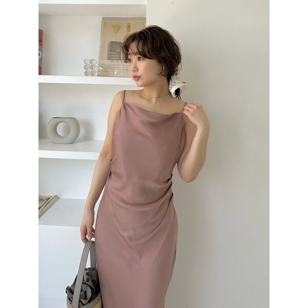 ドレープサテンキャミワンピース／ウォッシャブル | フレイ アイディー