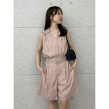 ウォッシャブルクールサテンショートパンツ／ウォッシャブル・接触冷感