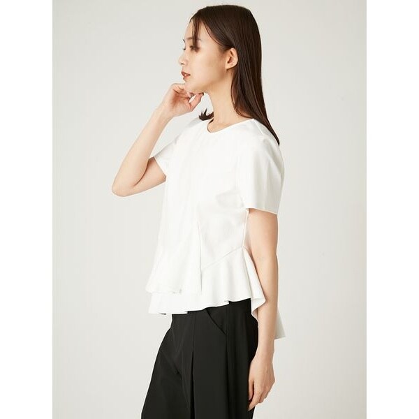 新品☆フレイアイディー☆アシメペプラムカットソー アシメペプラムカットソー(カットソー)｜トップス｜FRAY I.D