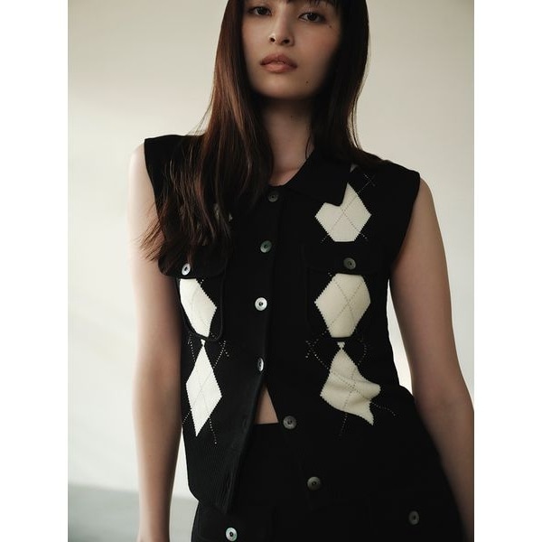 セミフレアニットジレカーディガン | フレイ アイディー(FRAY