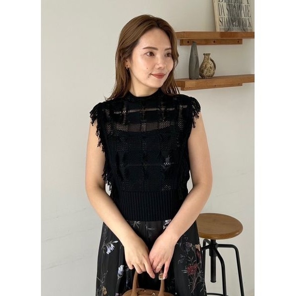 セミフレアニットジレカーディガン | フレイ アイディー(FRAY