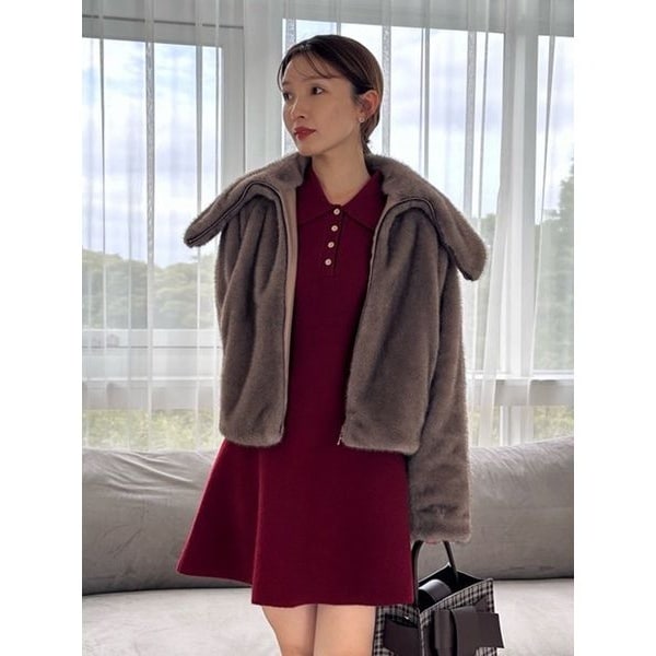 新品　FRAYI.D フレイ アイディー　レザーライクテーラードJK　アウター フレイ アイディー FRAY I.D シングルテーラードジャケット