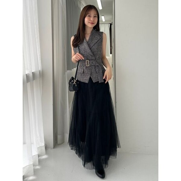 00サイズ】ジレチュールスカートセットアップ | フレイ アイディー